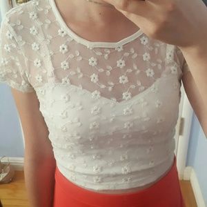 Daisy Duke White Crop Top